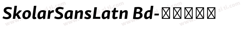 SkolarSansLatn Bd字体转换